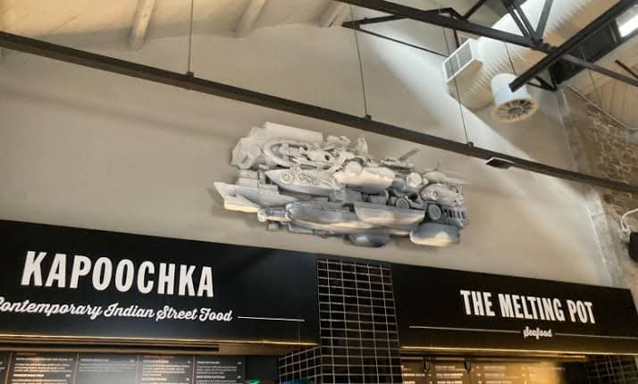 Hui!Gaeb — 3D printed installation at V&A Waterfront, 3D design by Yael Matute for Atang Tshikare